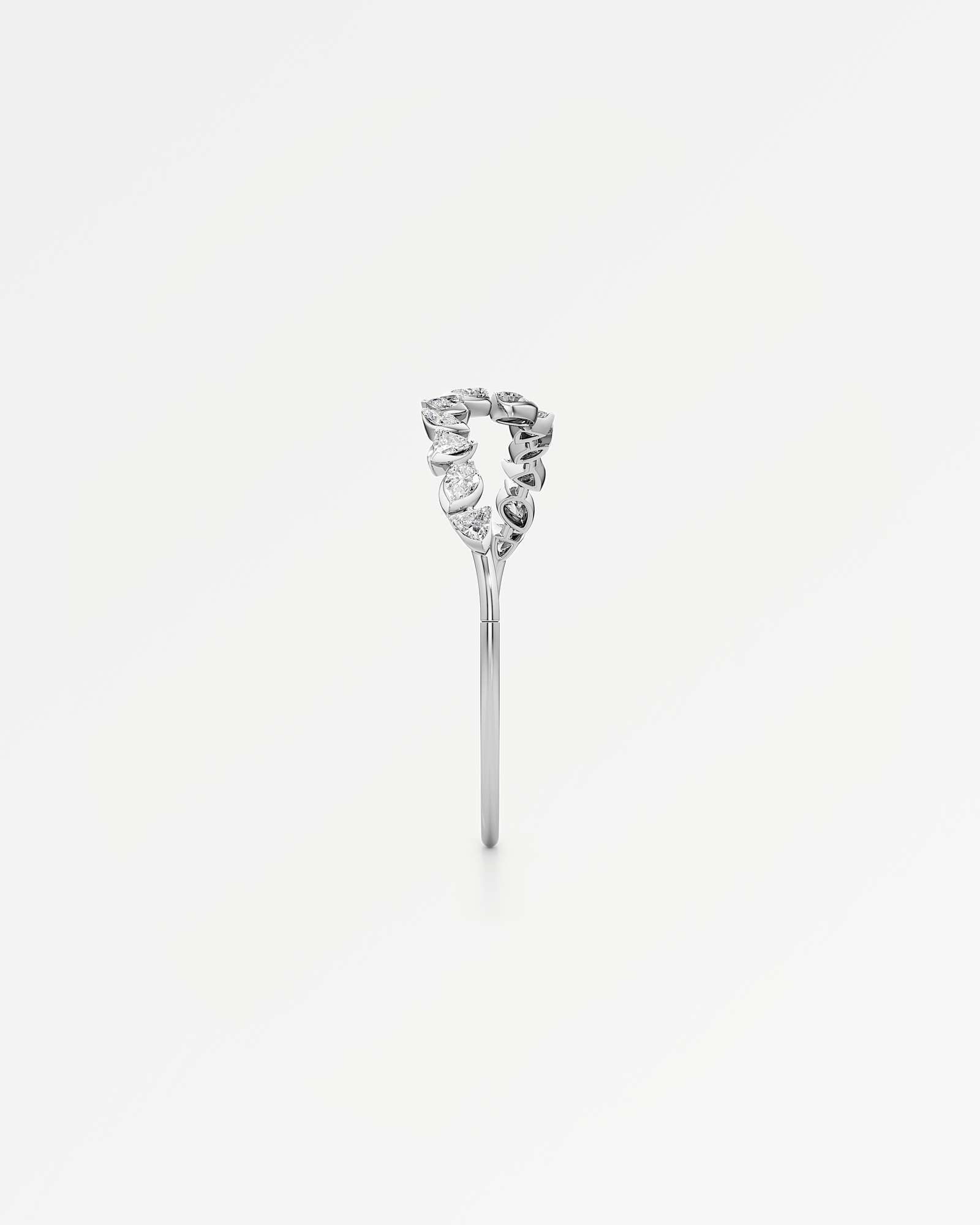 Pinnacle Rochette Diamond Bangle, In 14K White Gold (2.90 ctw)