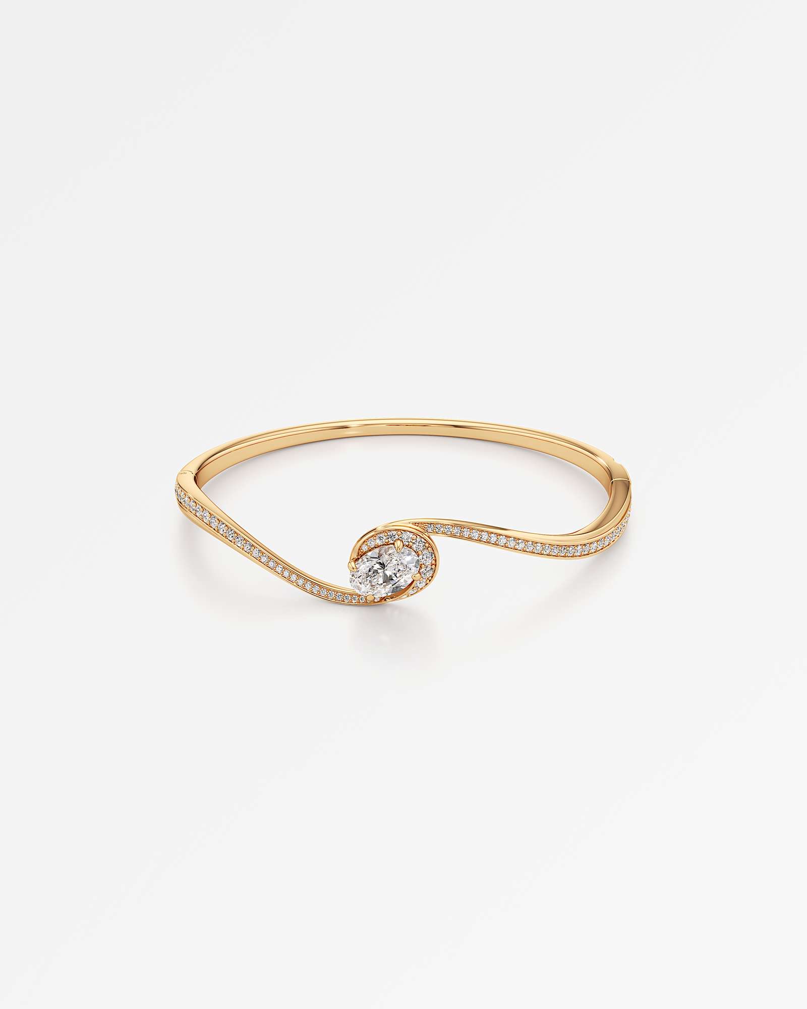 You Sylphine Diamond Bangle, In 14K Yellow Gold (2.38 ctw)