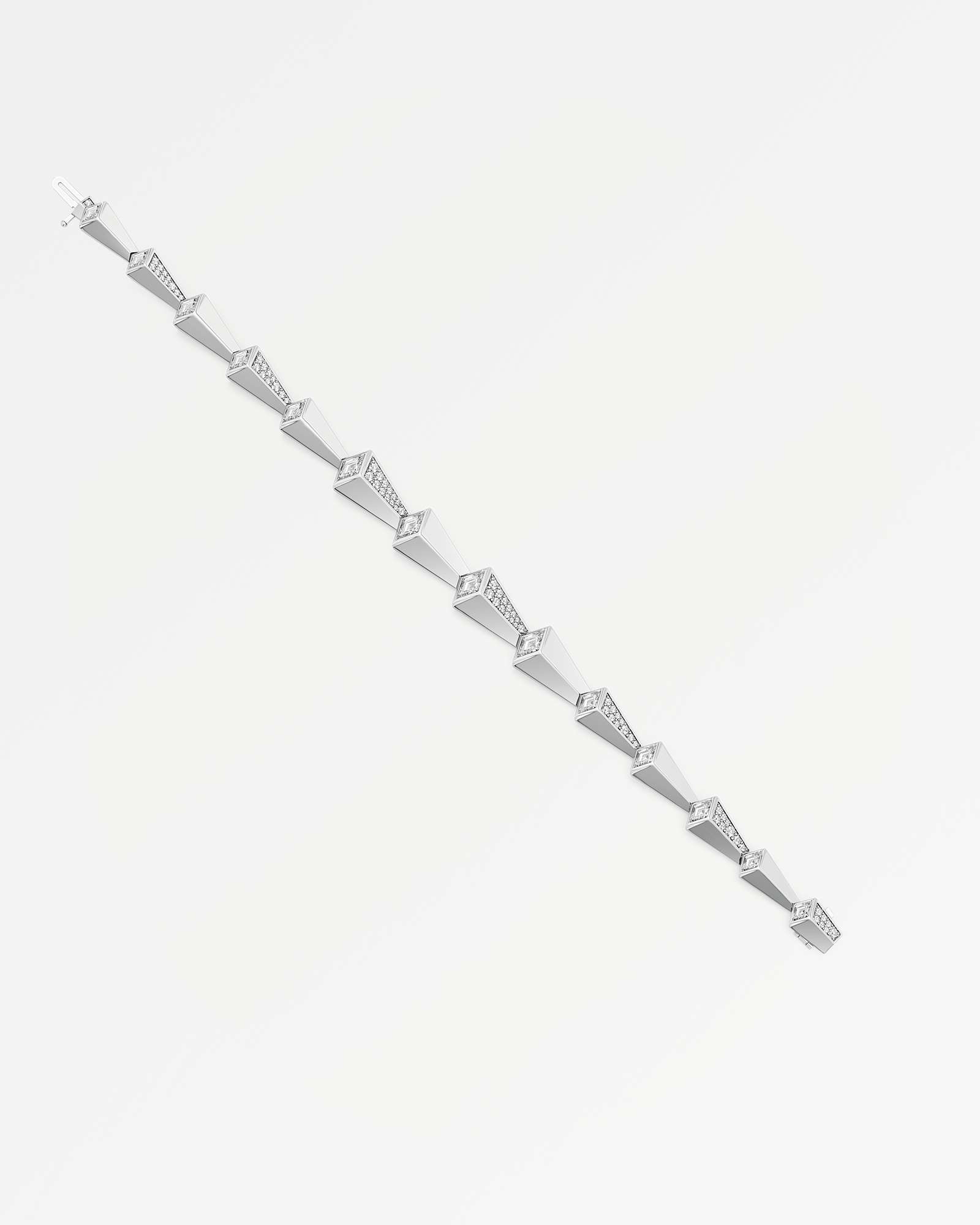 AM To Beyond Axoris Pavé Diamond Bracelet, in 18K White Gold (3.56 ctw)