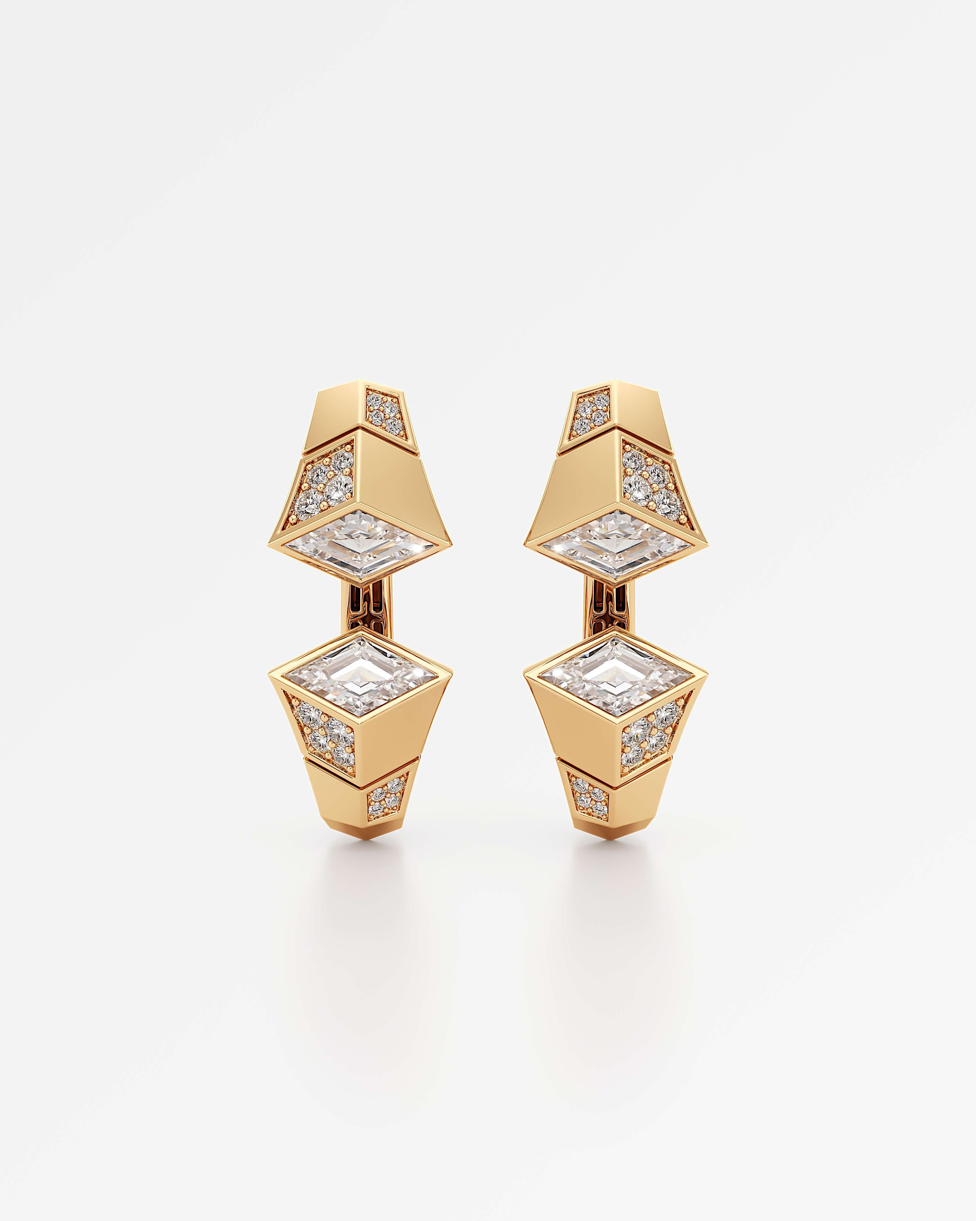 AM To Beyond Overture Diamond Earrings, in 14K Yellow Gold (2.68 ctw)