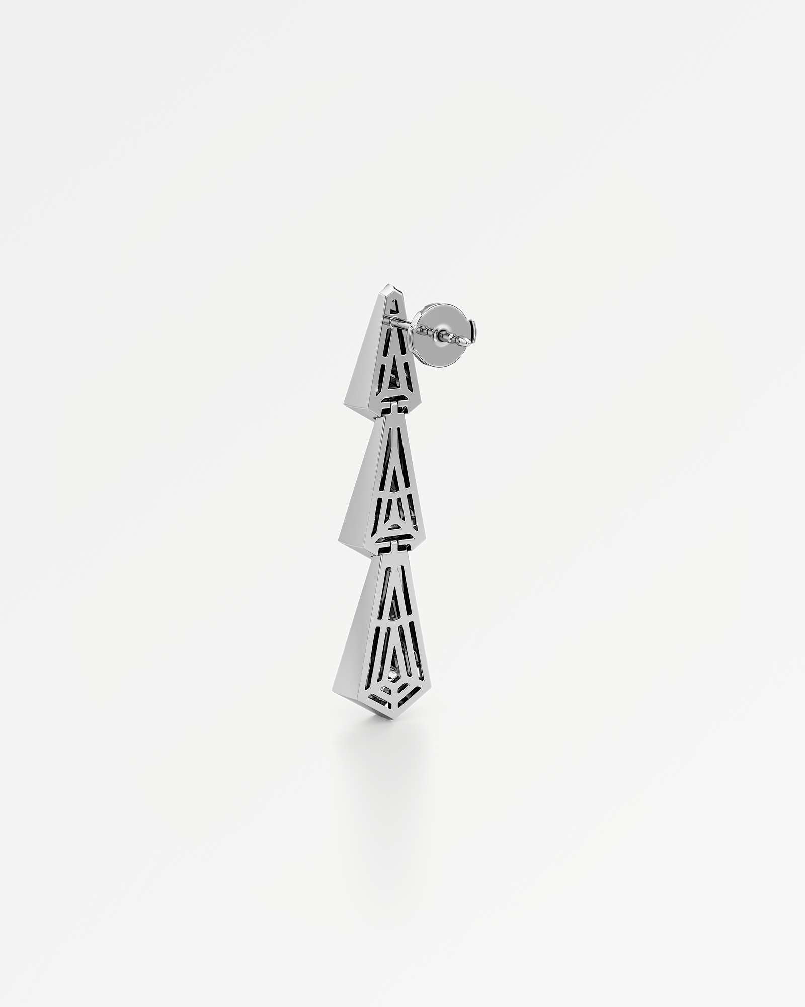 AM To Beyond Trelis Diamond Earrings, In 14K White Gold (1.24 ctw)