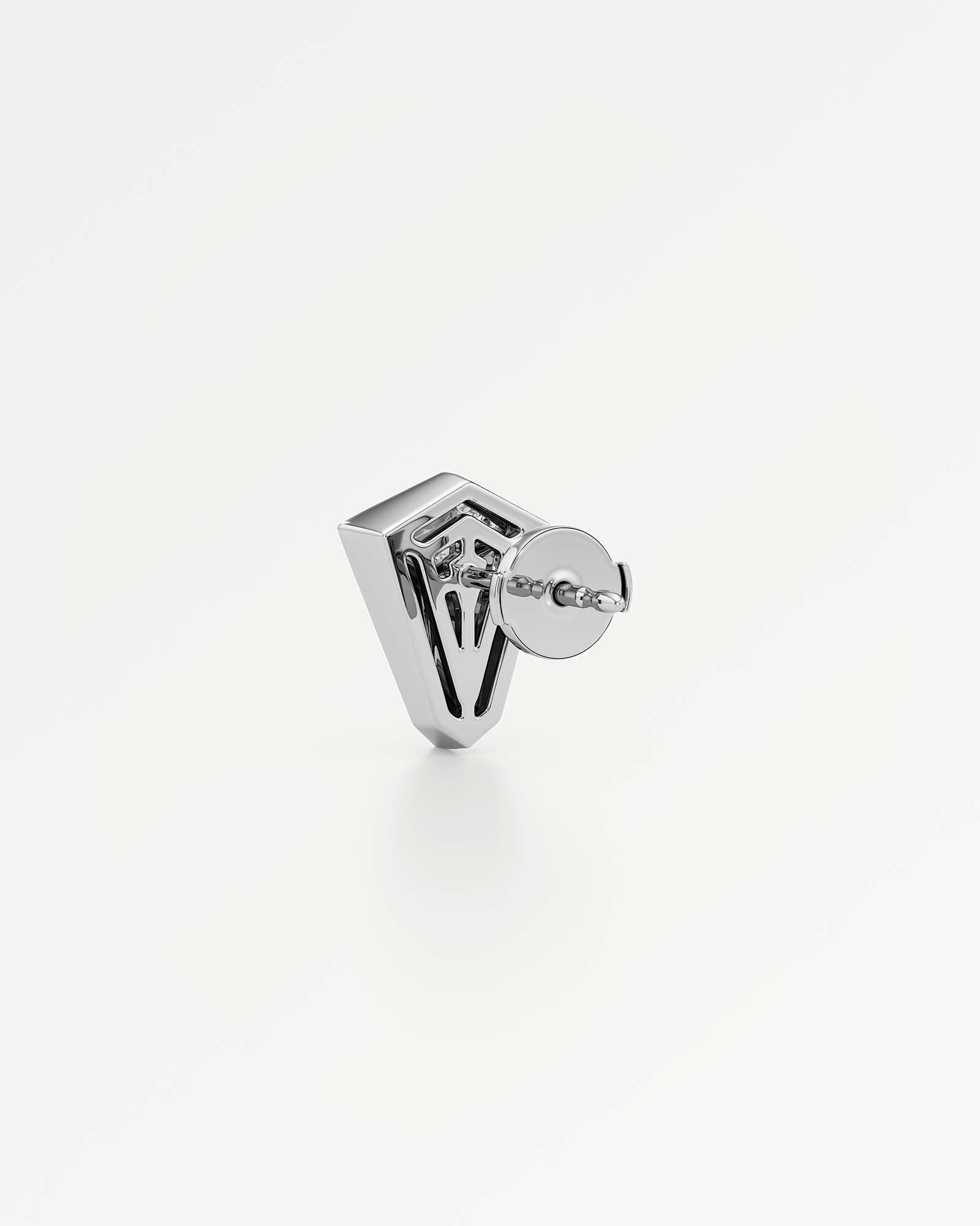 AM To Beyond Speigl Stud Diamond Earrings, in 18K White Gold (0.86 ctw)