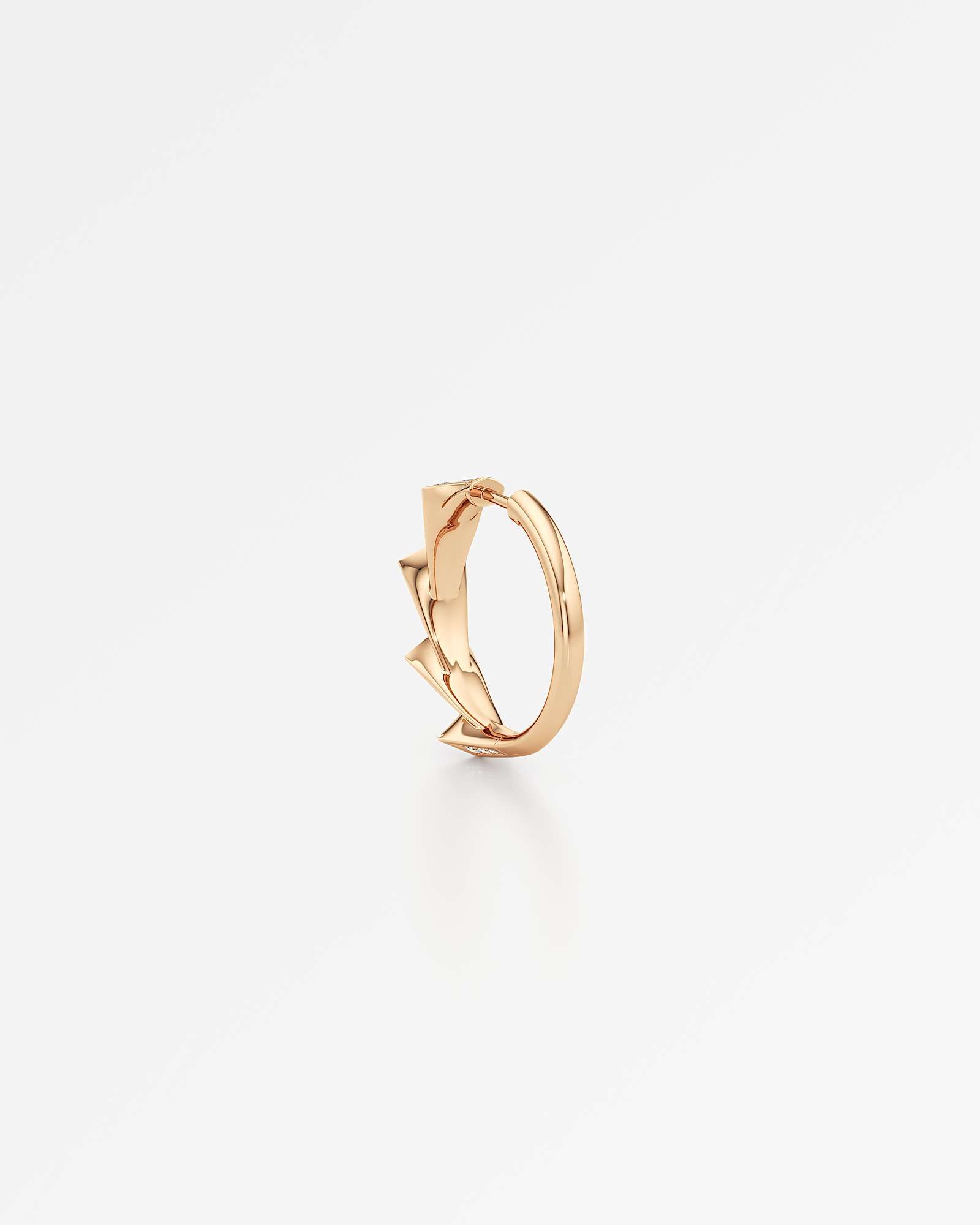 AM To Beyond Quartium Hoop Diamond Earrings, in 14K Rose Gold (1.69 ctw)