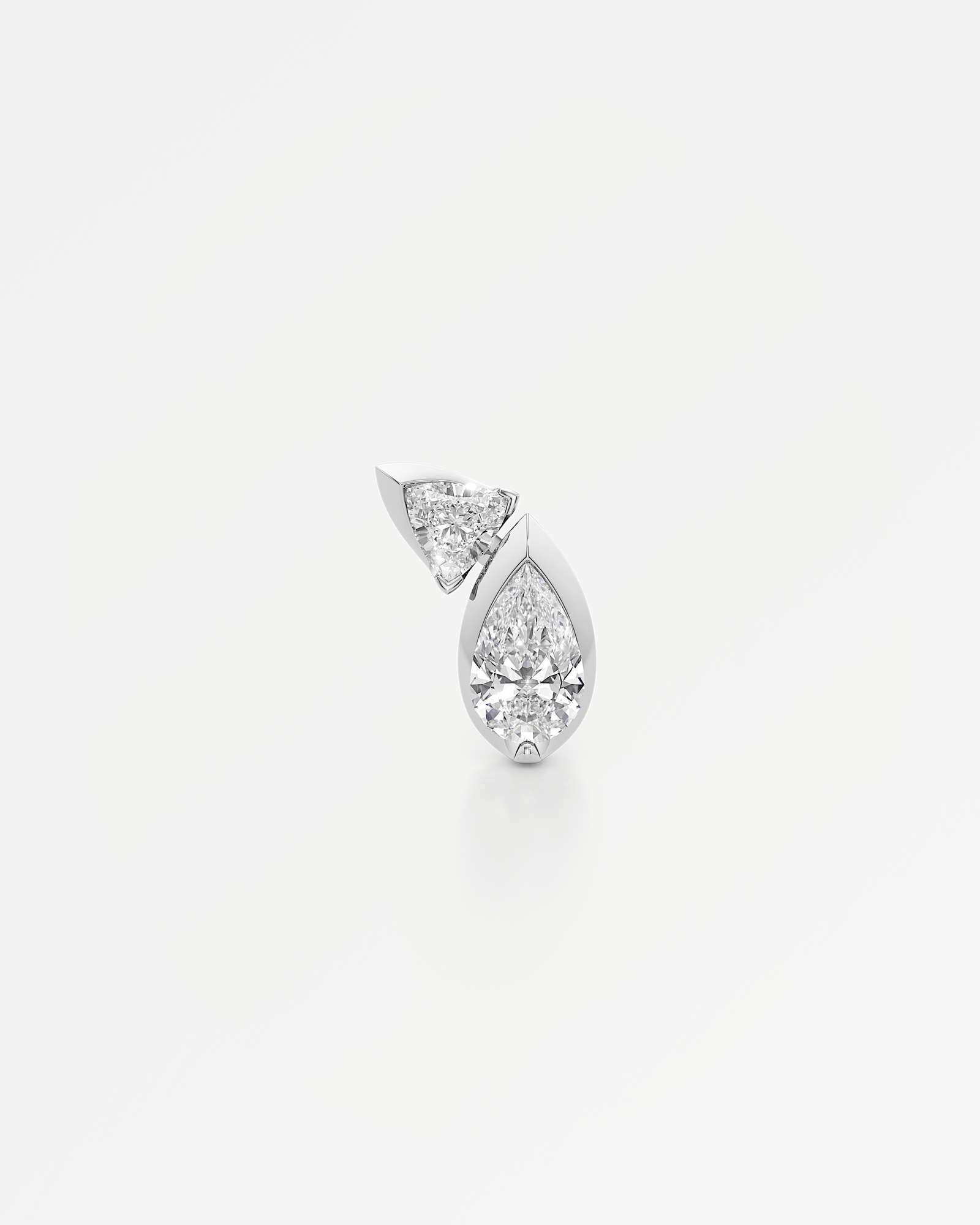 Pinnacle Levenne Diamond Stud Earrings, In 14K White Gold (1.64 ctw)
