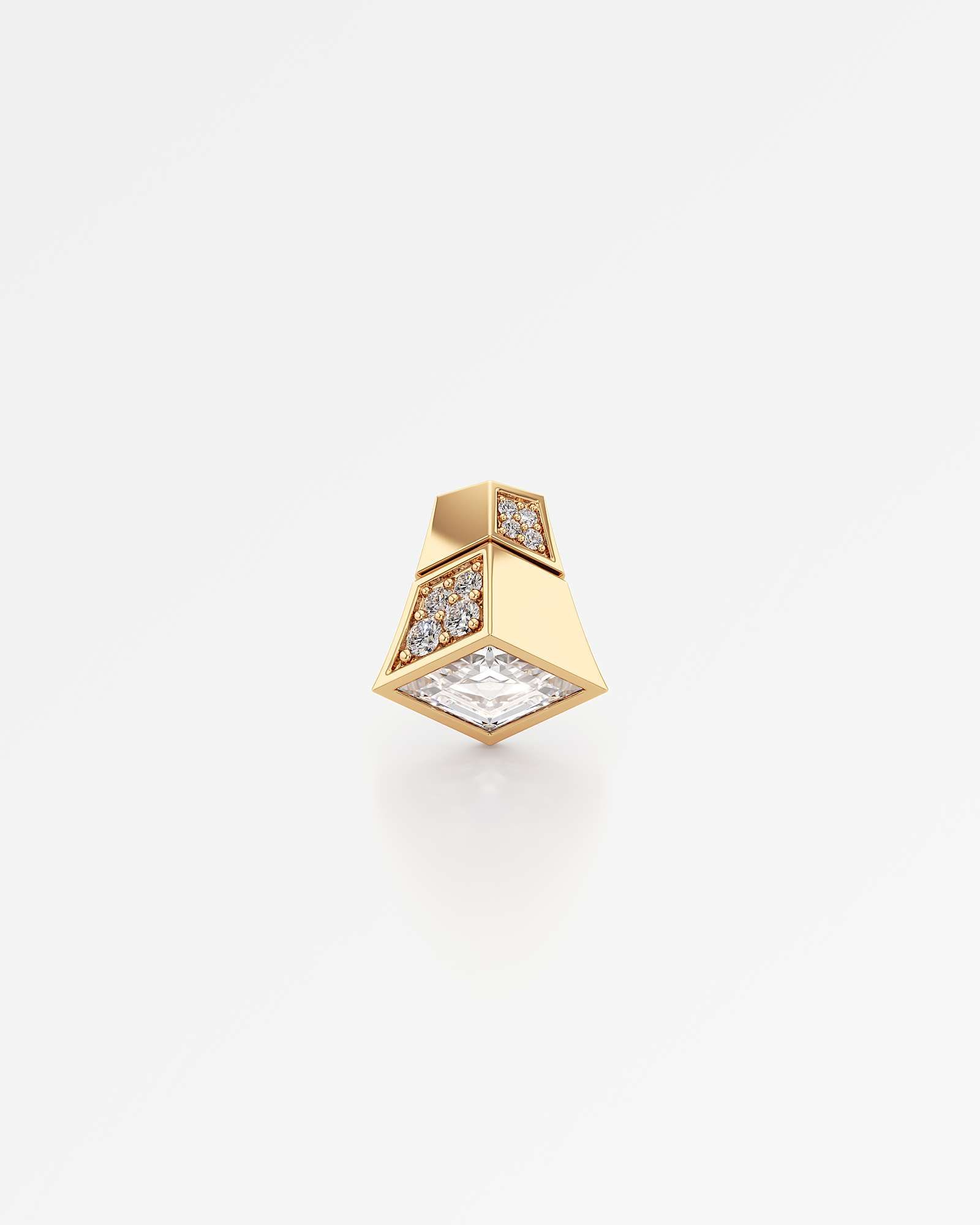 AM To Beyond Overelle Diamond Stud Earrings, In 14K Yellow Gold (1.34 ctw)