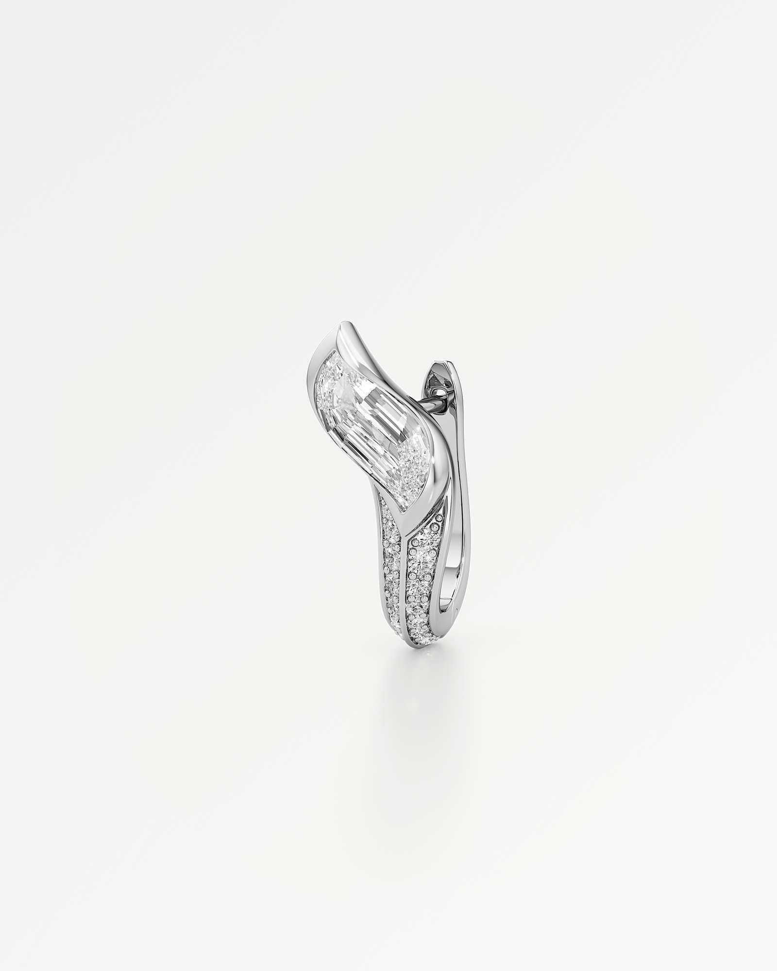 Glimmer Fria Diamond Earrings, In 14K White Gold (2.36 ctw)
