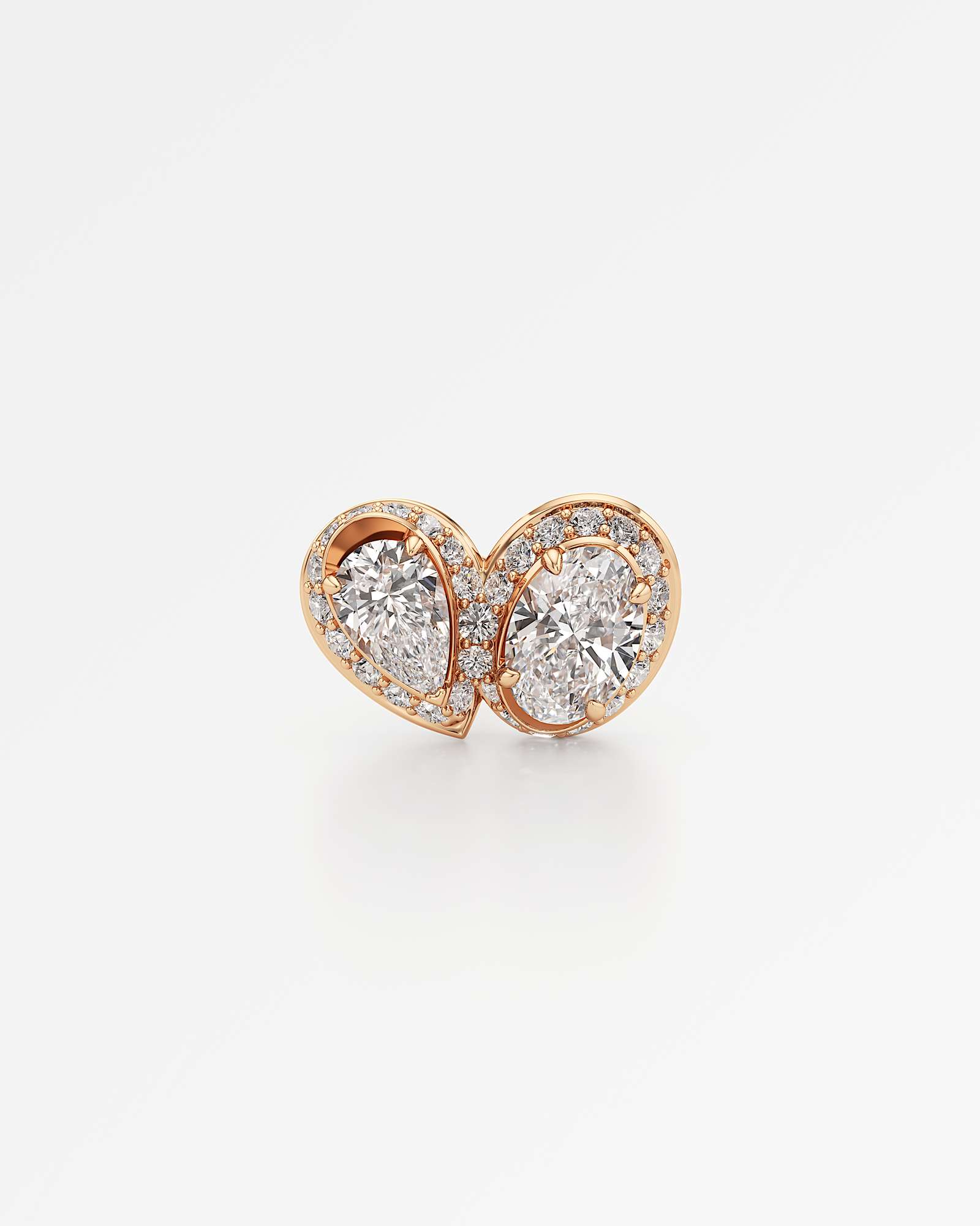 HELD Elunelle Diamond Stud Earrings, In 14K Rose Gold (1.72 ctw)