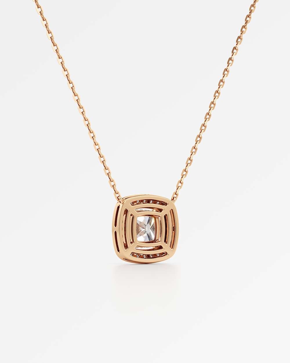 Celeste Diamond Halo Necklace