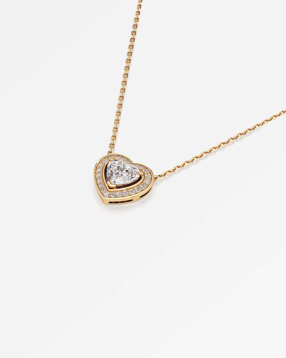 Celeste Diamond Halo Necklace