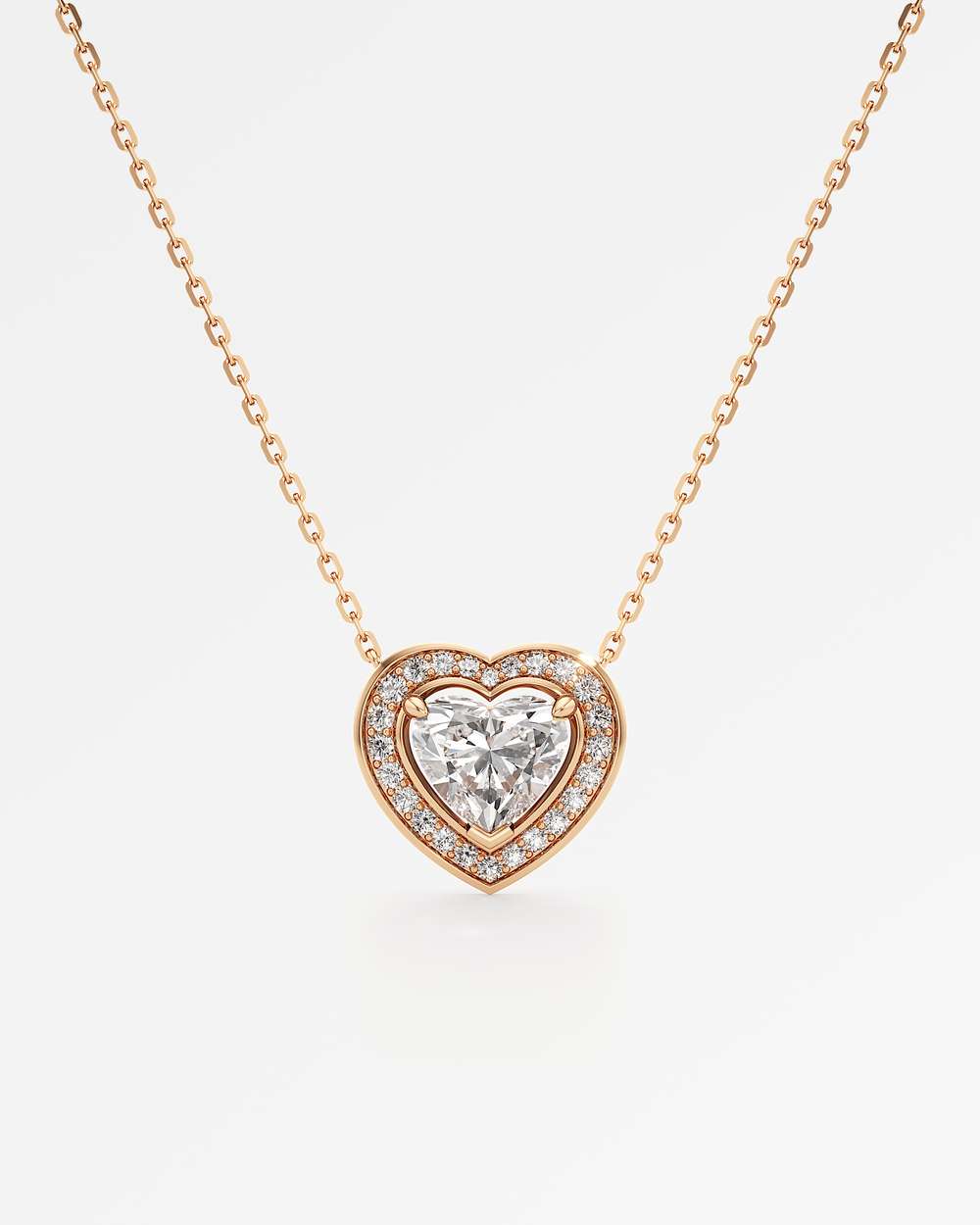 Celeste Diamond Halo Necklace