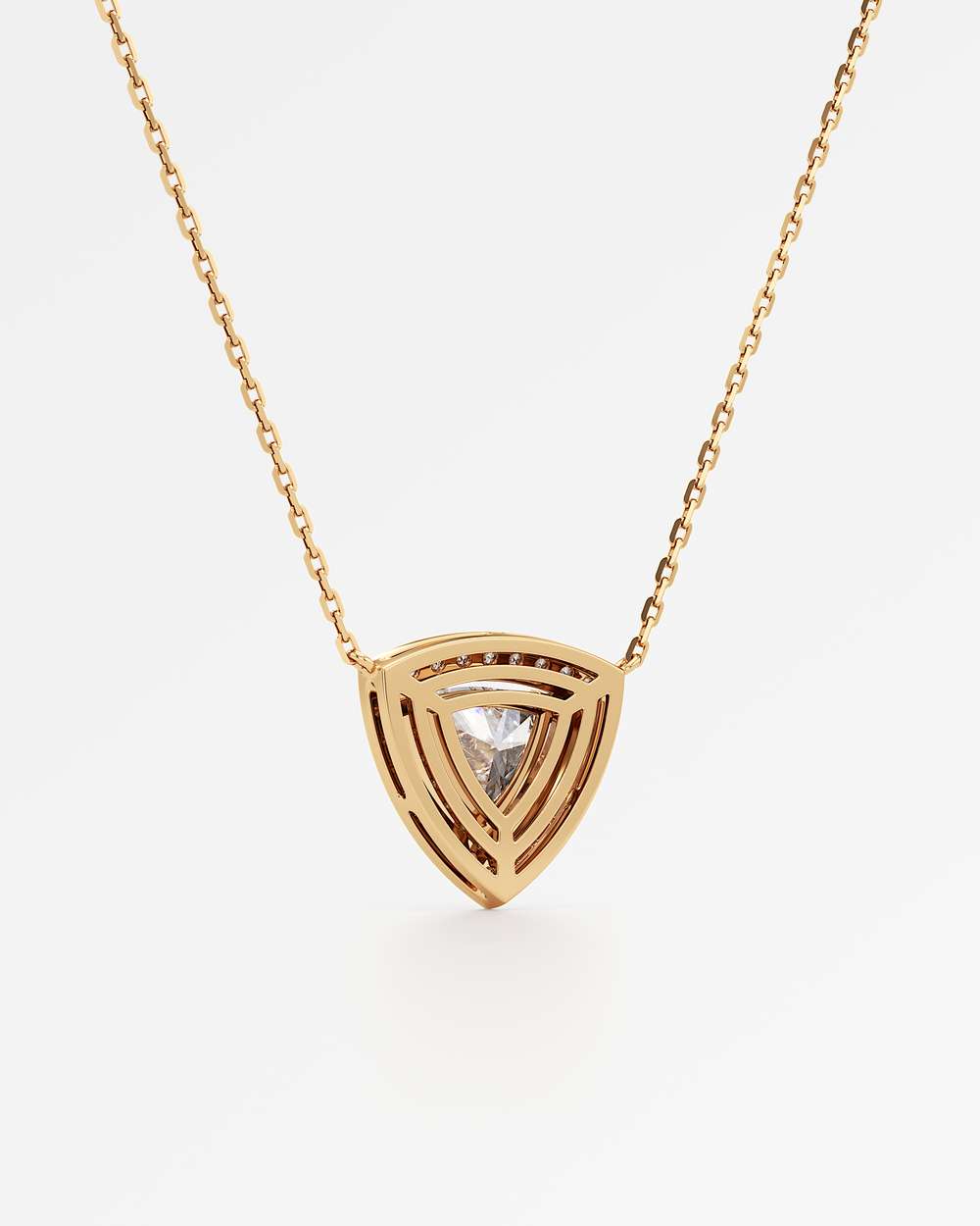 Celeste Diamond Halo Necklace