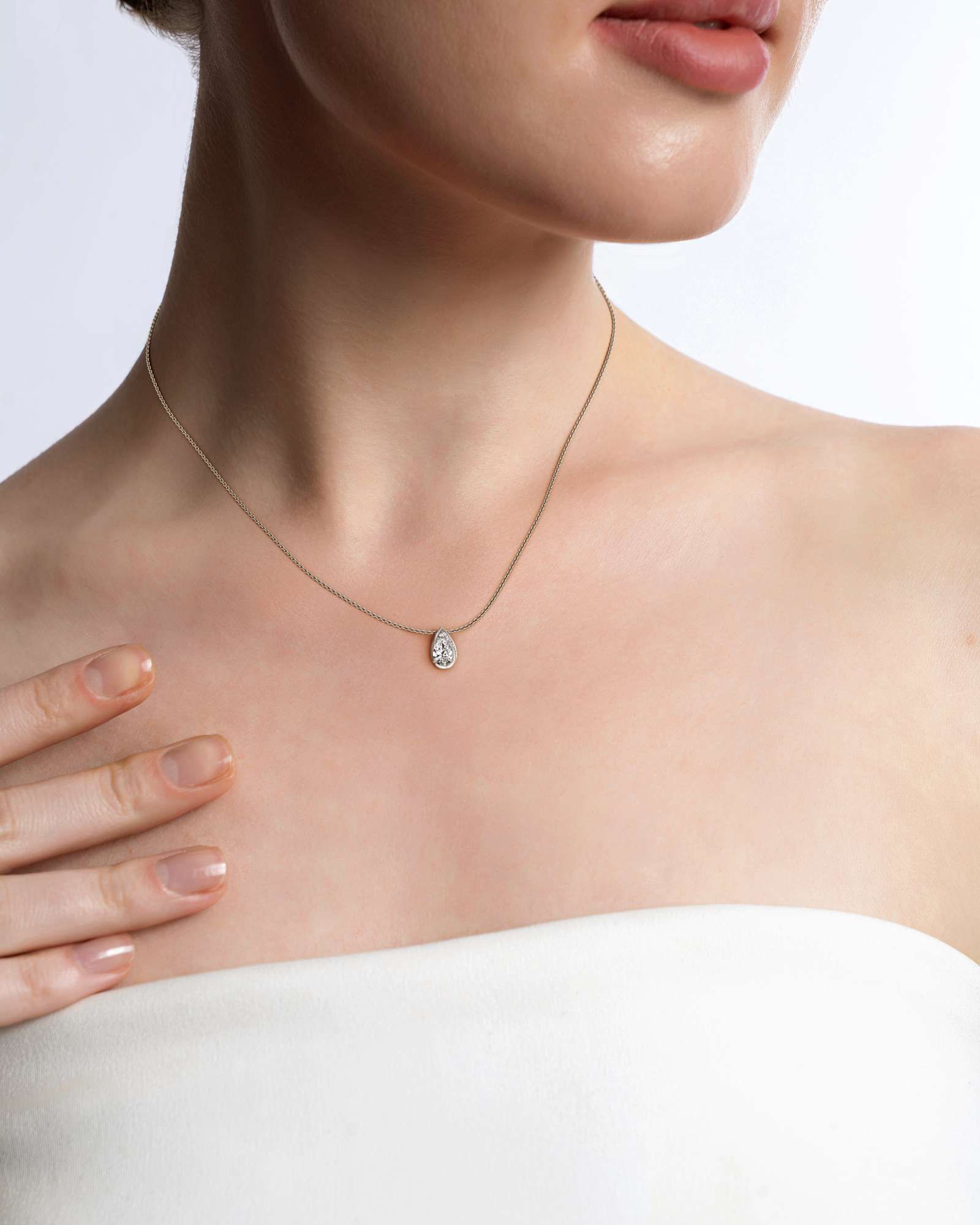 You Dewdrops Diamond Pendant, in 14K White Gold (0.99 ctw)