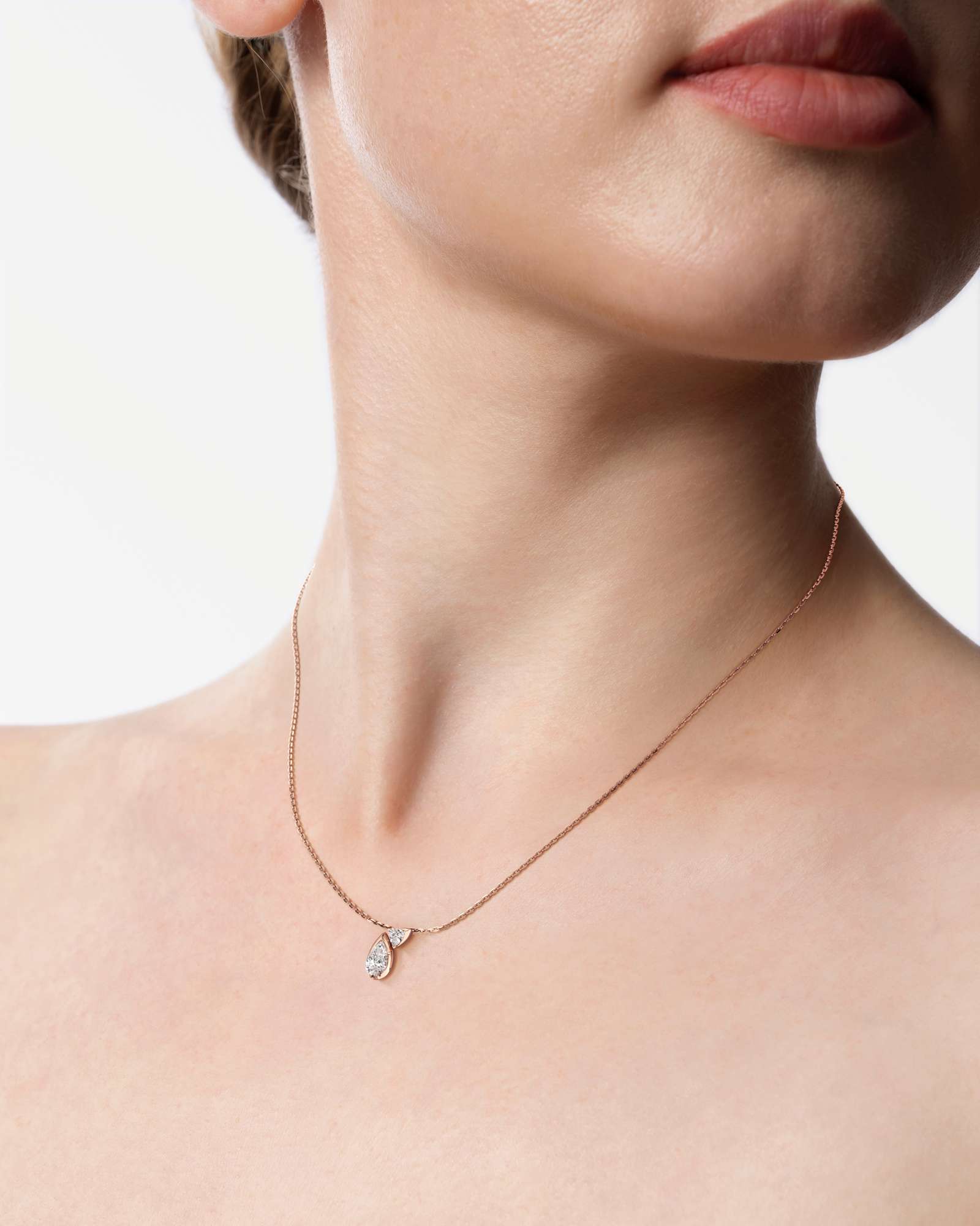 Pinnacle Levenne Diamond Pendant, In 14K Rose Gold (0.95 ctw)