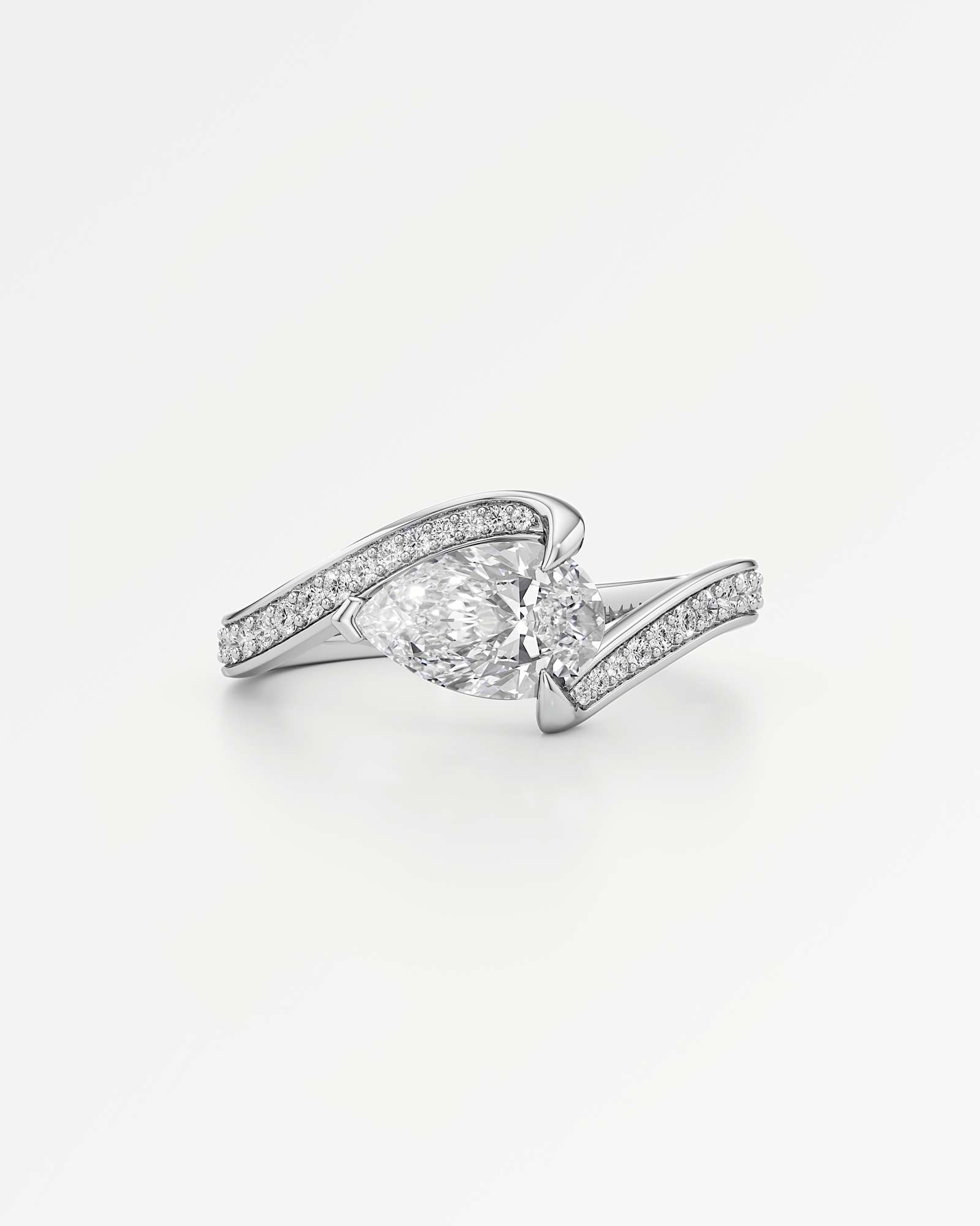 You Carrevor Diamond Ring, In 14K White Gold (1.27 ctw)