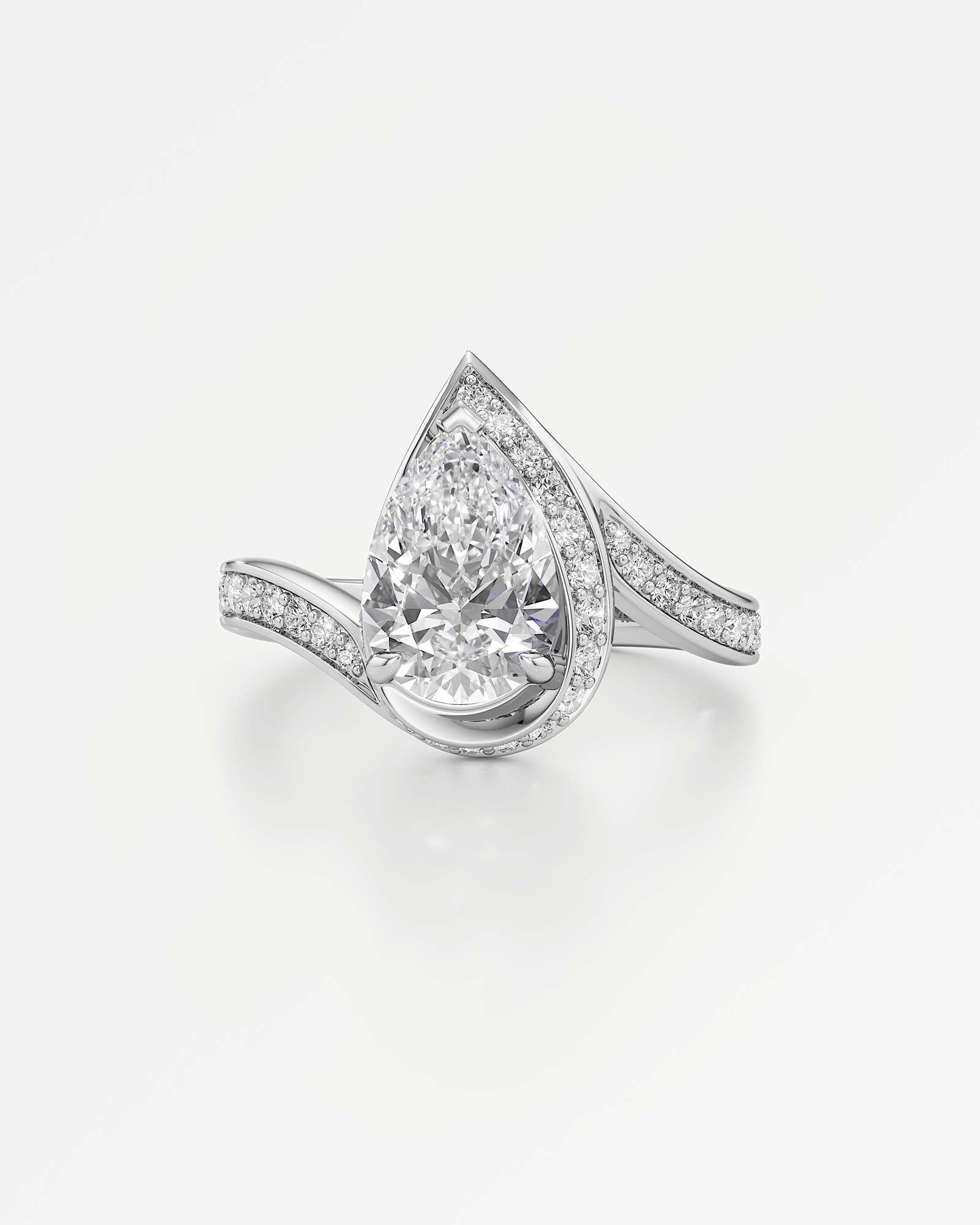 You Nautilus Diamond Engagement Ring, in 14K White Gold (1.96 ctw)