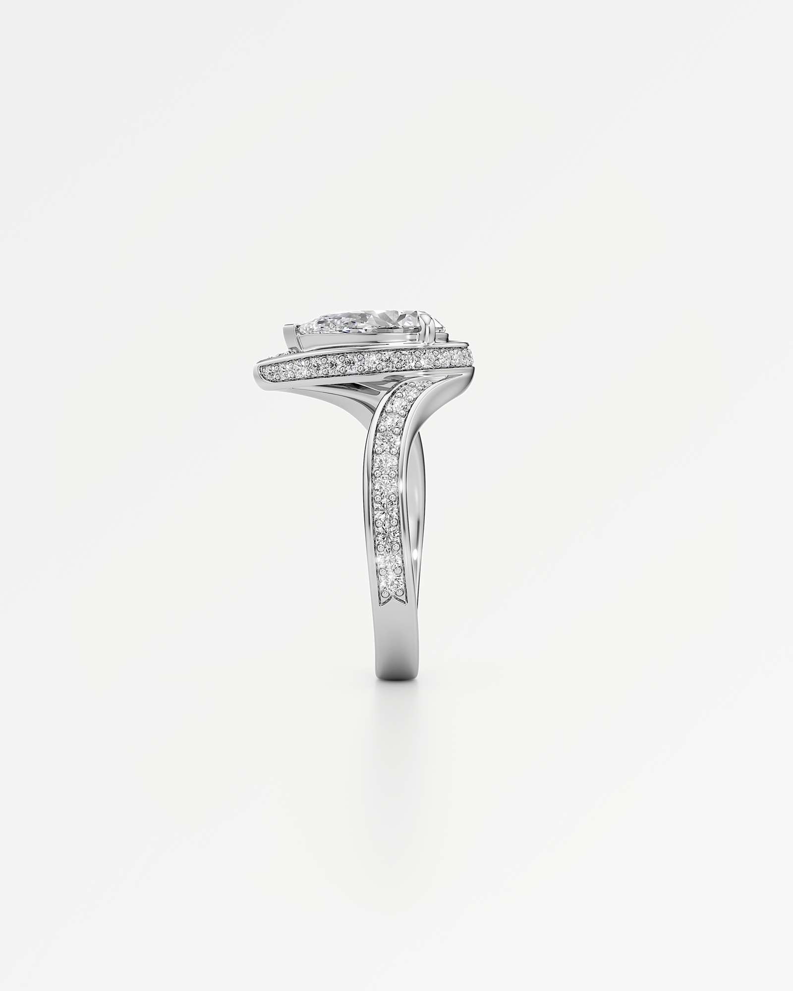 You Nautilus Diamond Engagement Ring, in 14K White Gold (1.96 ctw)