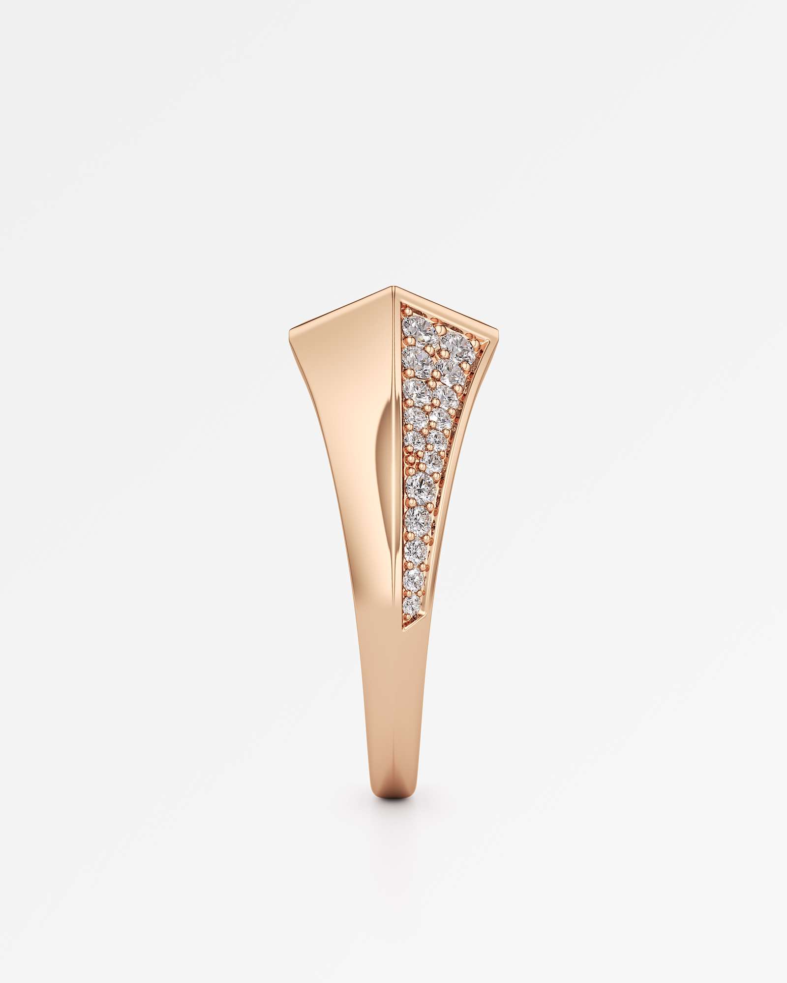 AM To Beyond Overraux Pavé Diamond Ring, in 14K Rose Gold (1.31 ctw)