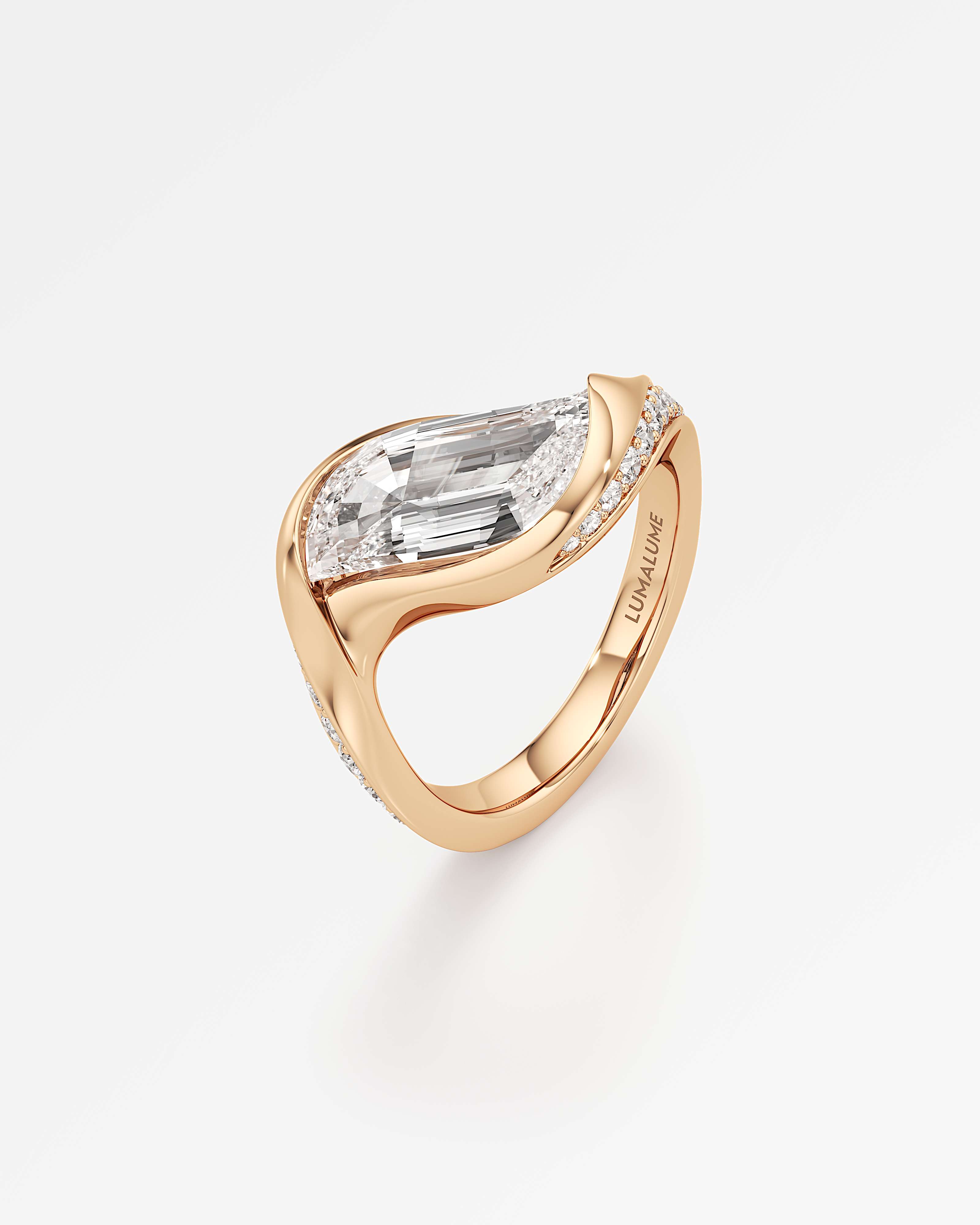 Glimmer Olena Diamond Ring, In 14K Rose Gold (2.48 ctw)