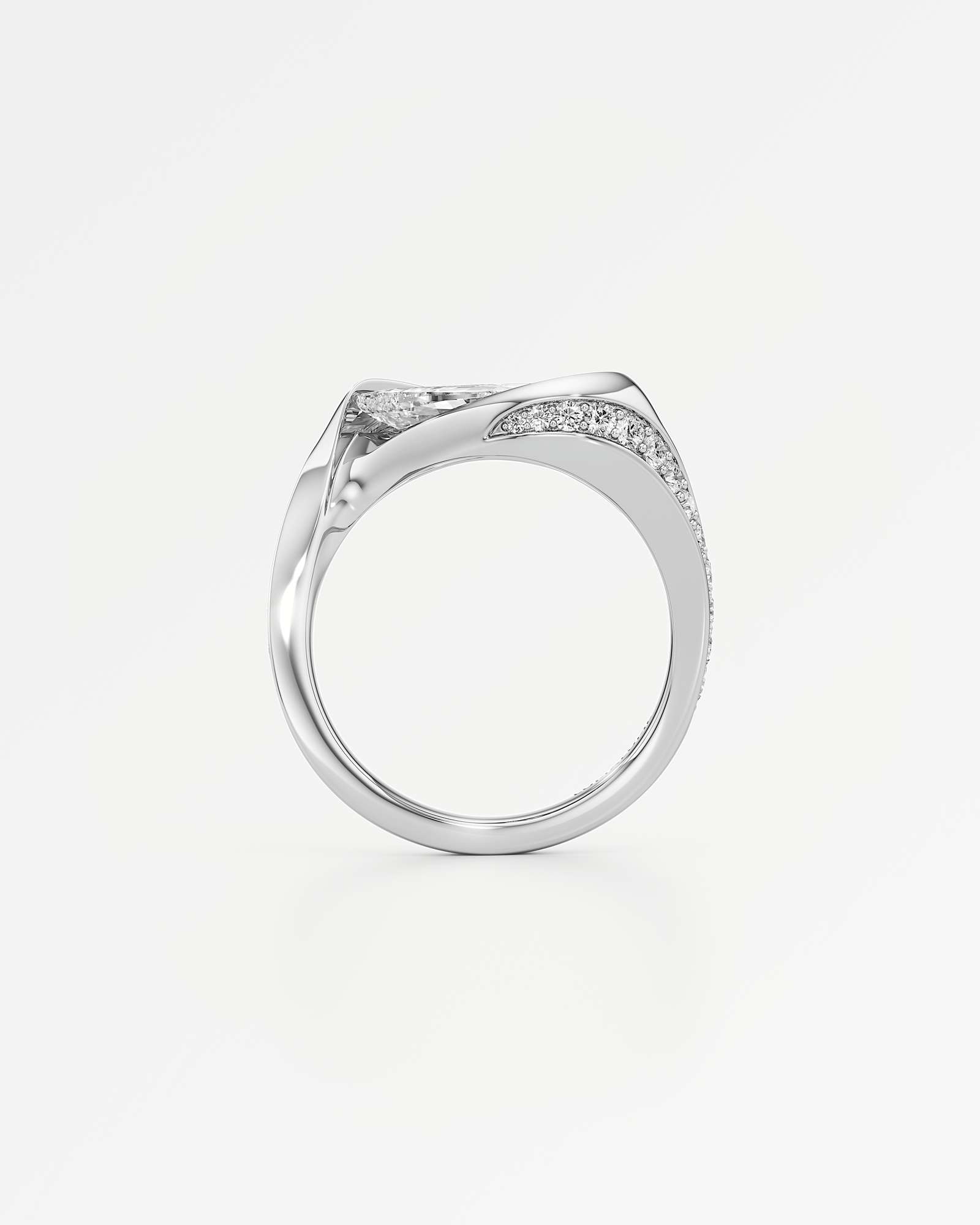 Glimmer Olena Diamond Ring, In 14K White Gold (2.48 ctw)