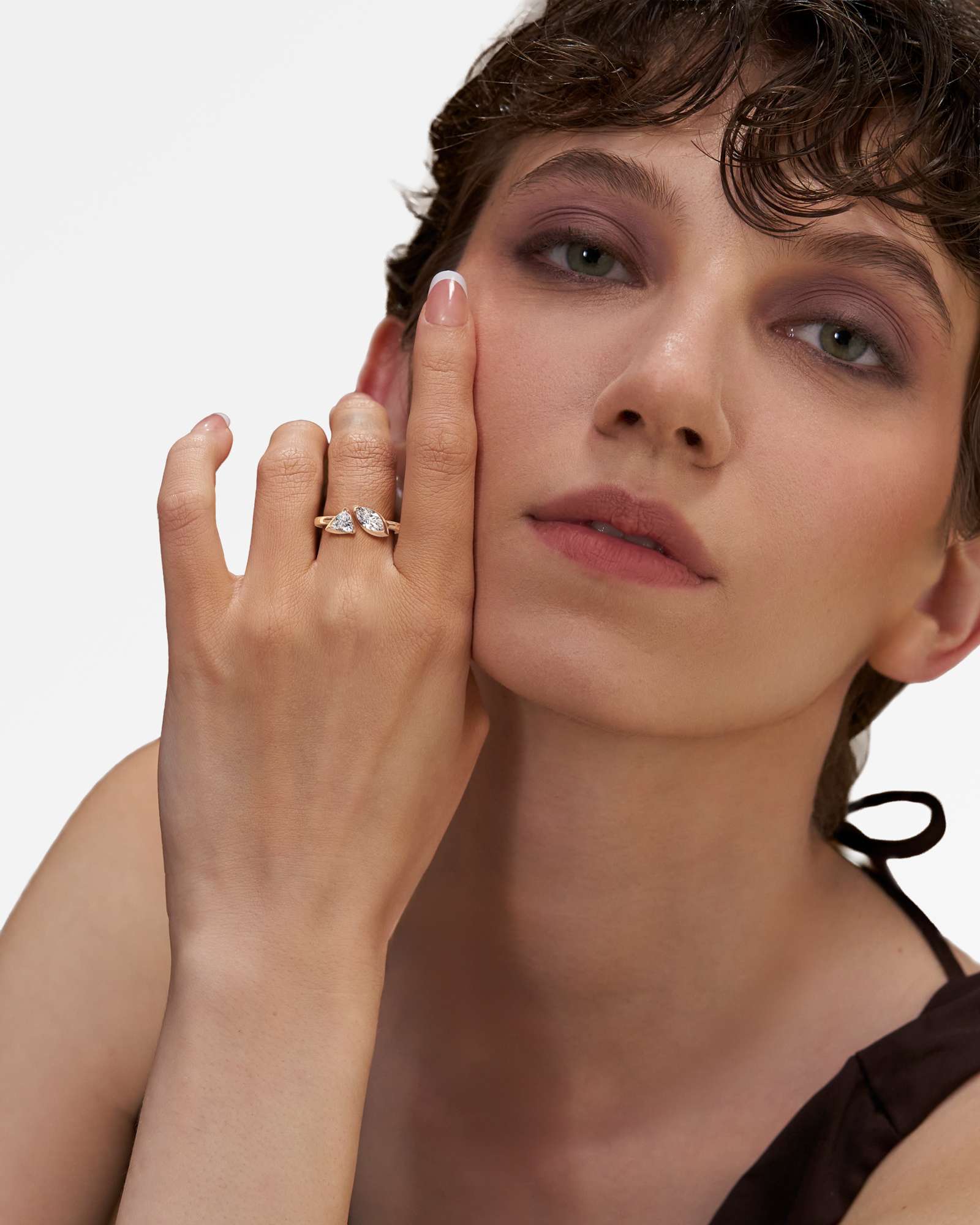 Pinnacle Levé Diamond Ring, In 14K Rose Gold (1.12 ctw)