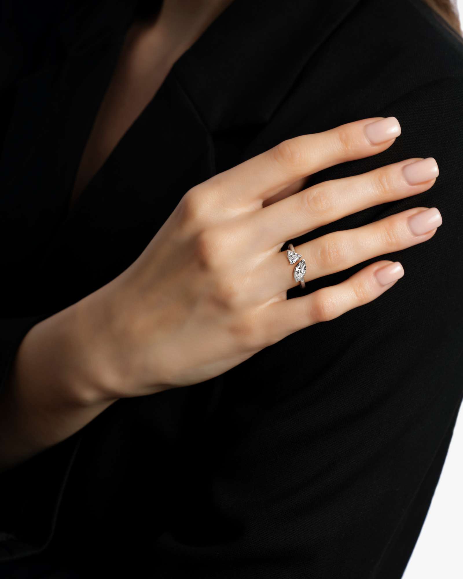 Pinnacle Levé Diamond Ring, In 14K White Gold (1.12 ctw)