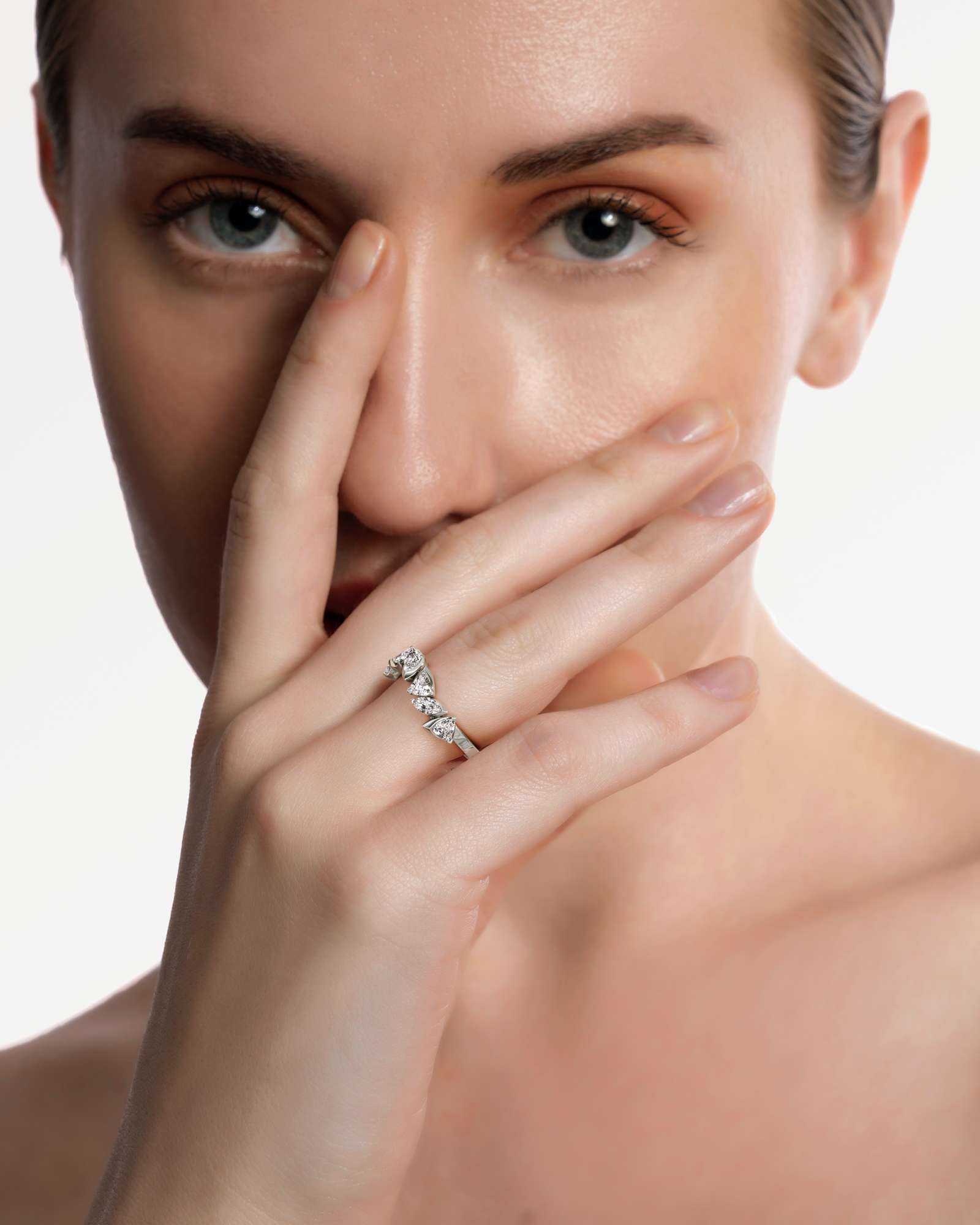 Pinnacle Rochéa Diamond Ring, In 14K White Gold (1.01 ctw)