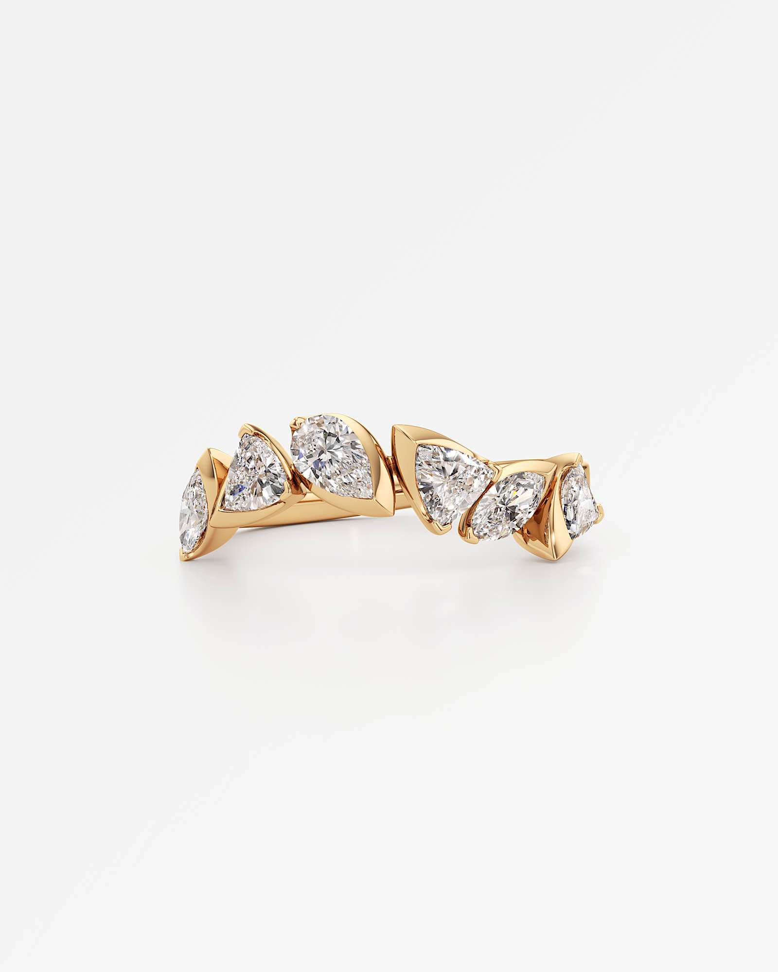 Pinnacle Rochéa Diamond Ring, In 14K Yellow Gold (1.01 ctw)