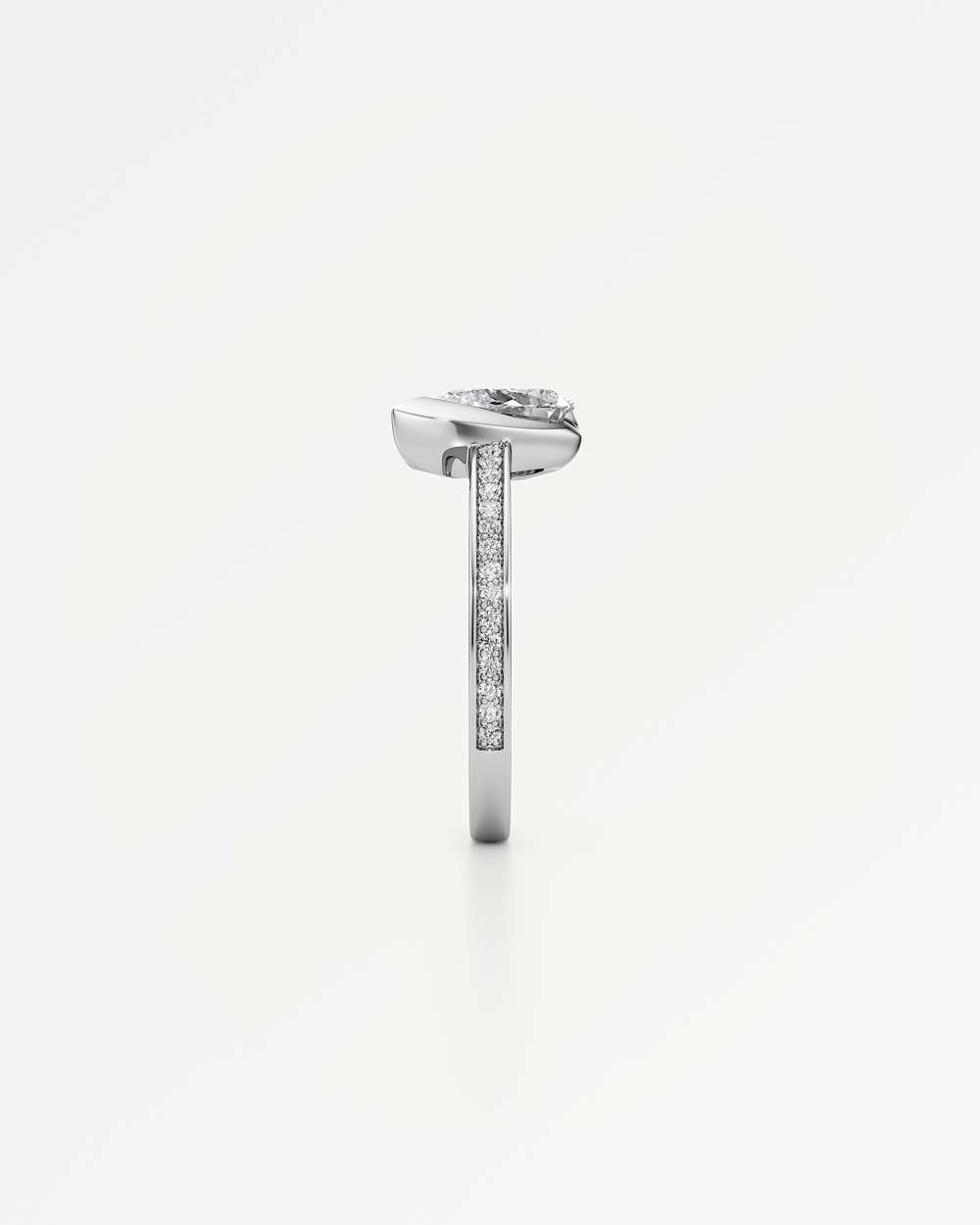 Apice Pavé Diamond Ring