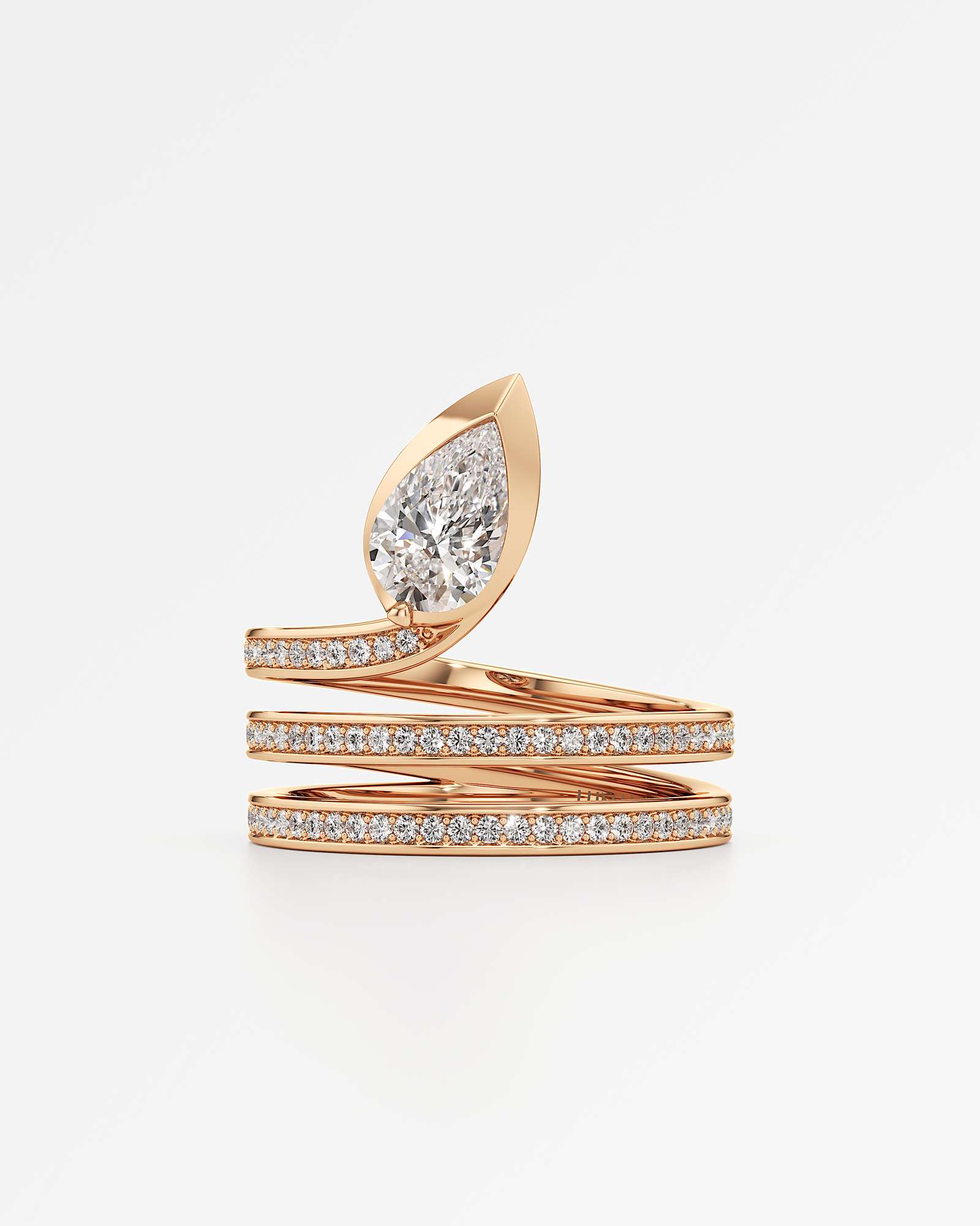 Pinnacle Serrelith Diamond Ring, In 14K Rose Gold (1.12 ctw)