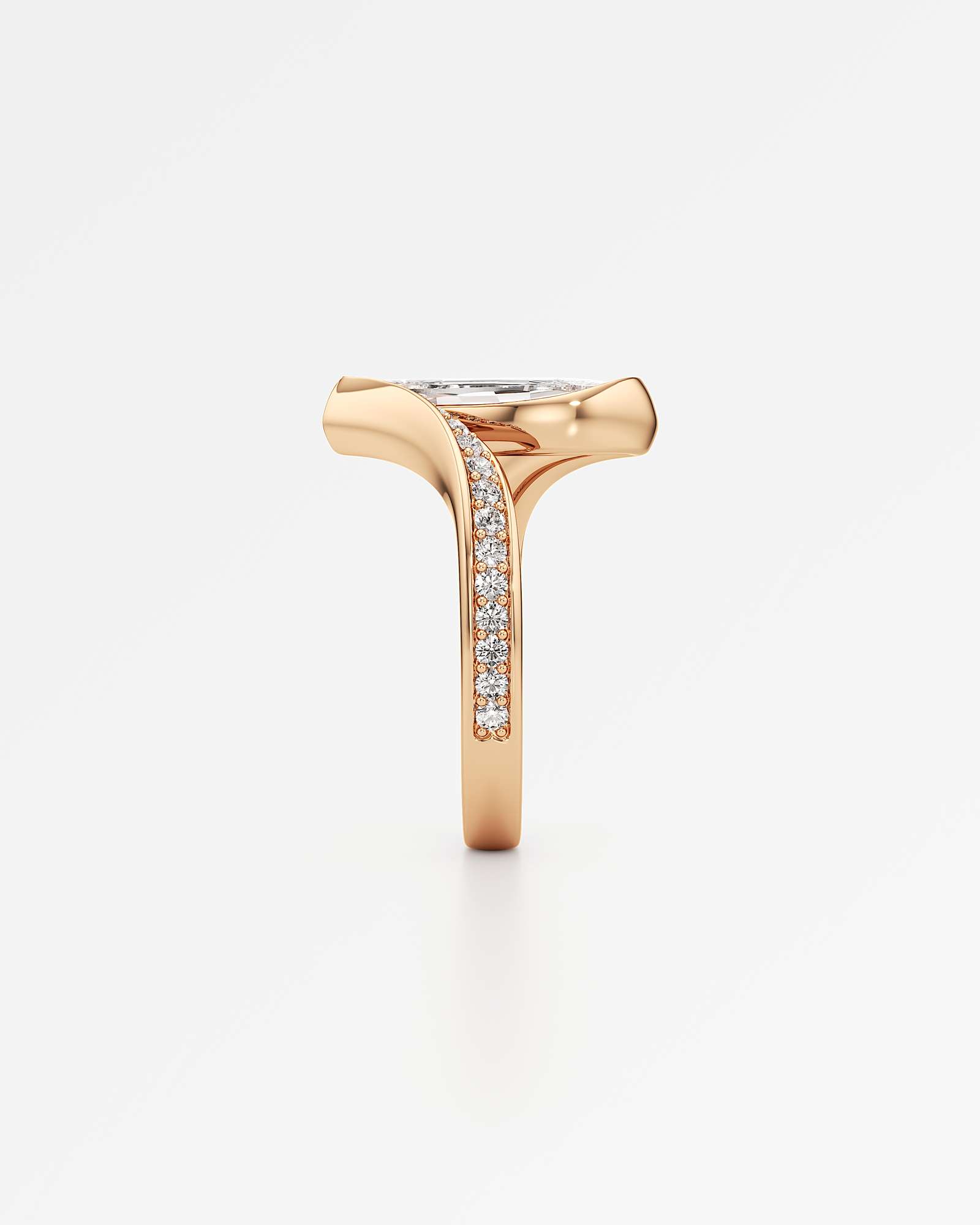 Glimmer Olaine Diamond Ring, In 14K Rose Gold (2.31 ctw)
