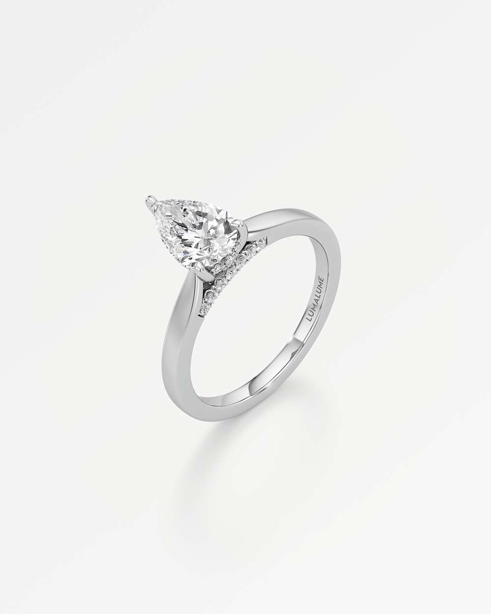 Eleanor Hidden Halo Diamond Engagement Ring