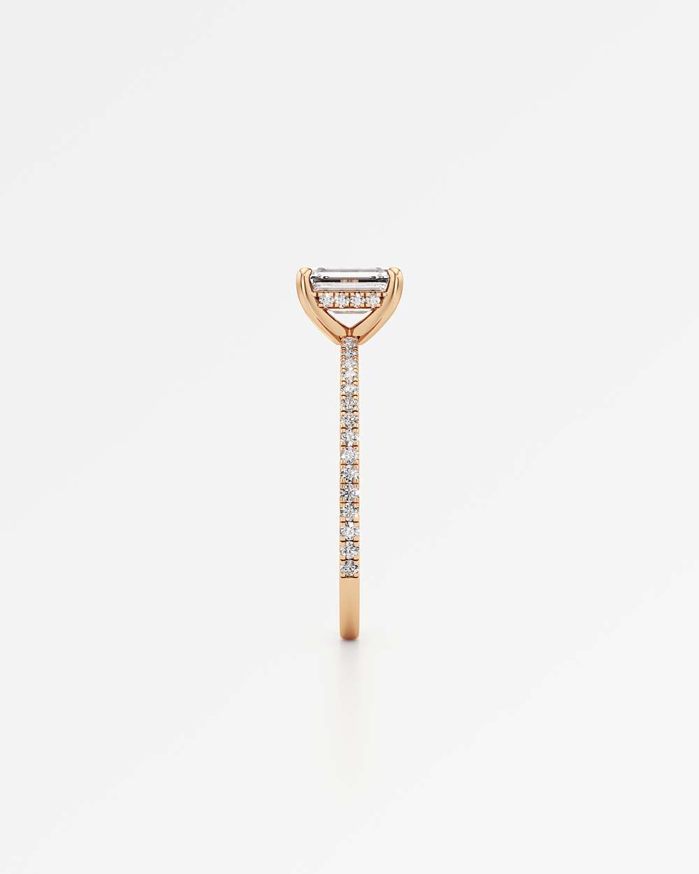 Elsa Hidden Halo Diamond Engagement Ring