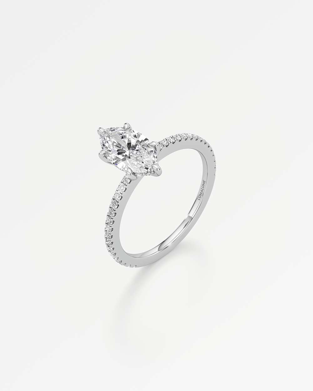 Elsa Hidden Halo Diamond Engagement Ring