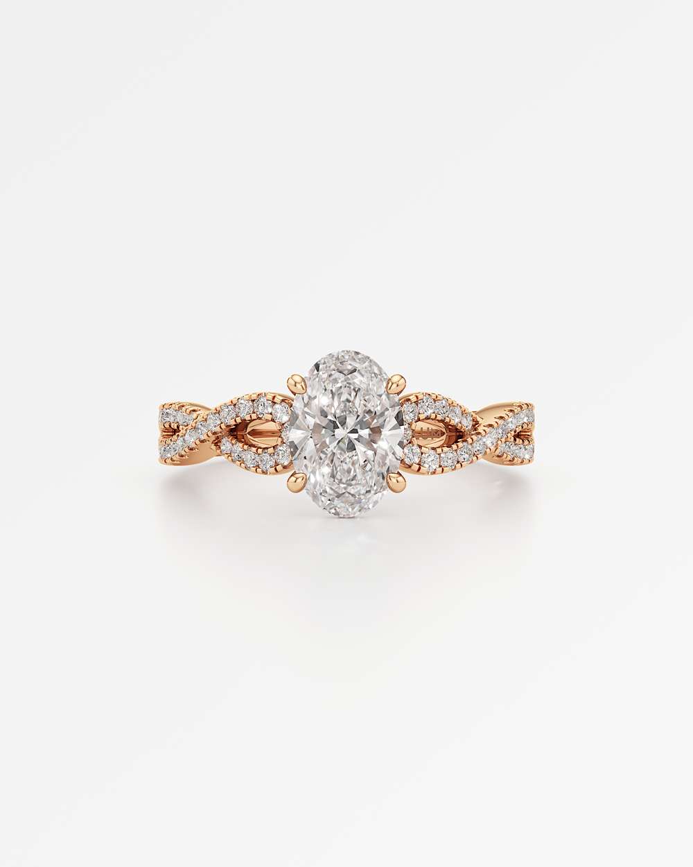 Alessia Hidden Halo Diamond Engagement Ring