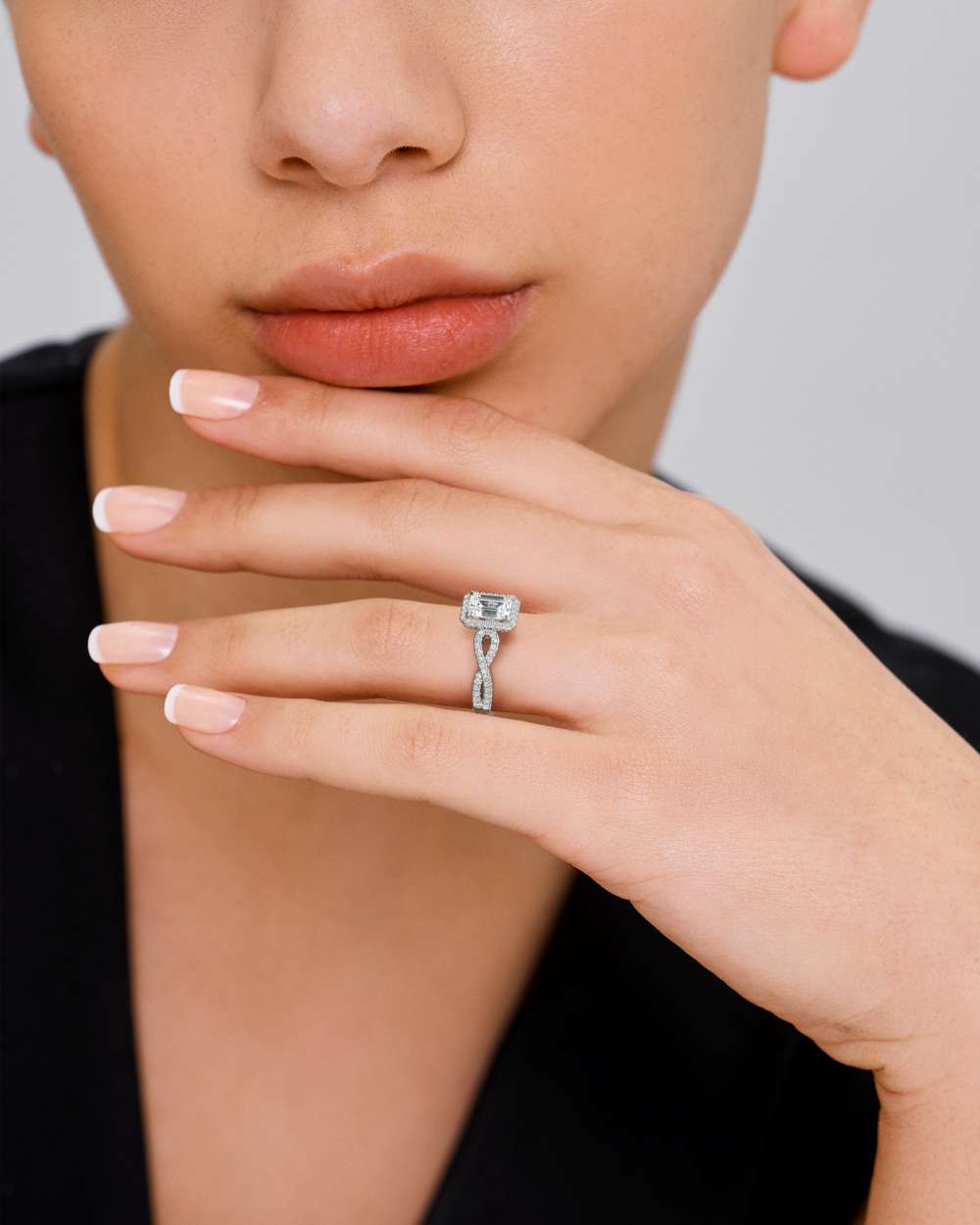 Alessia Halo Diamond Engagement Ring