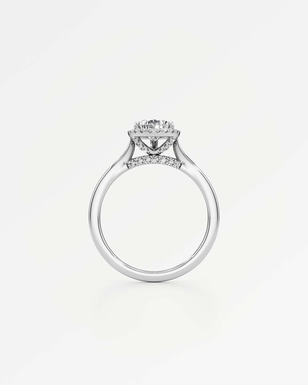 Eleanor Halo Diamond Engagement Ring