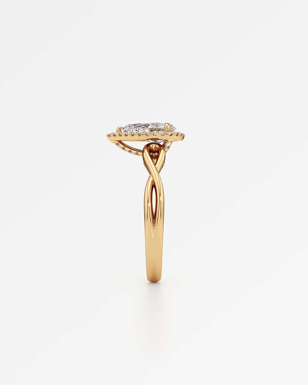 Amelia Halo Diamond Engagement Ring