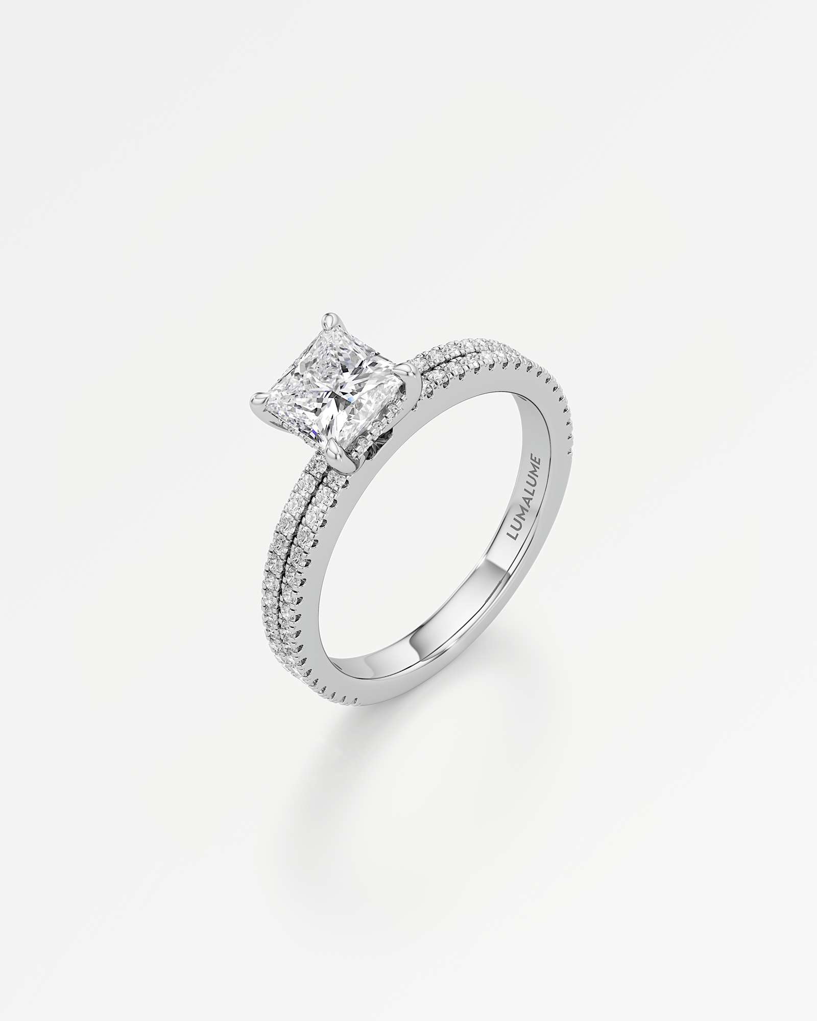 Chiara Hidden Halo Diamond Engagement Ring