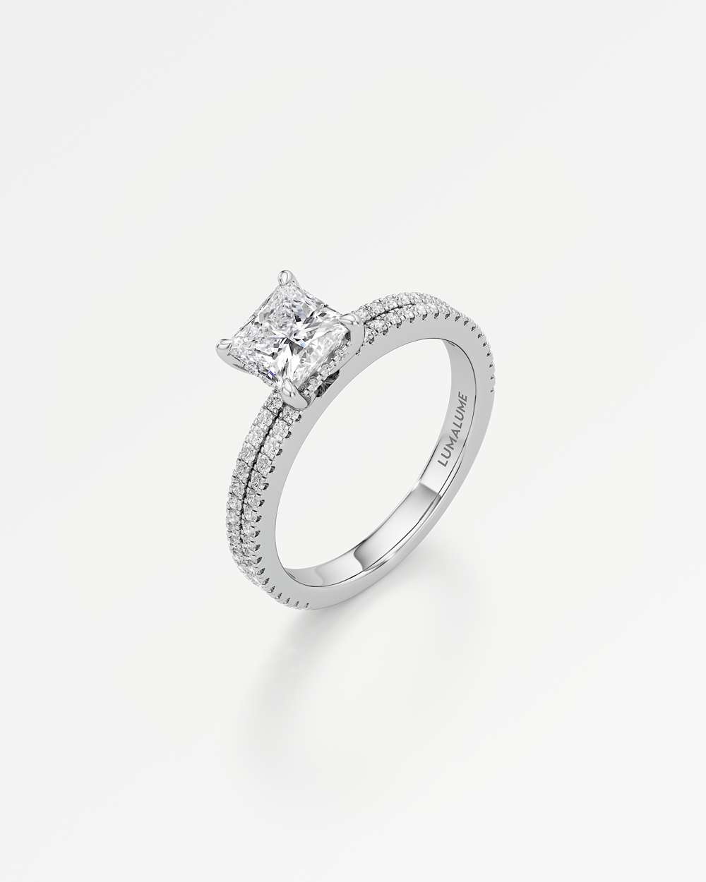 Chiara Hidden Halo Diamond Engagement Ring