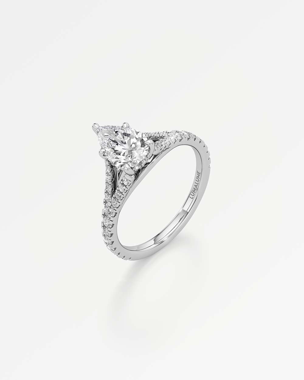 Marisol Hidden Halo Diamond Engagement Ring